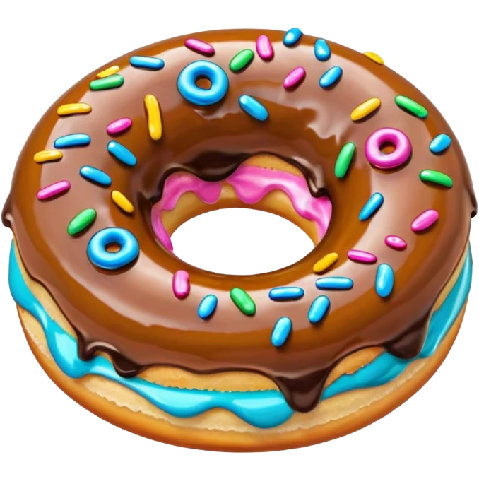 Dripping donut emoji