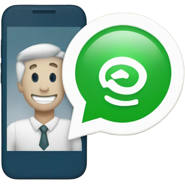 etiquette bleue de validation de compte whatsApp  emoji