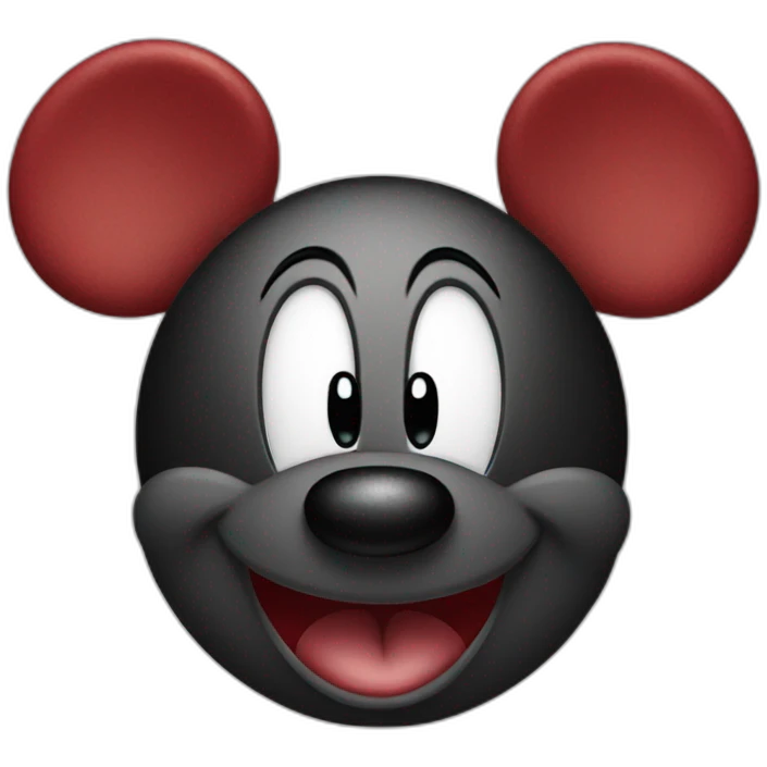 Red Micky Mouse emoji