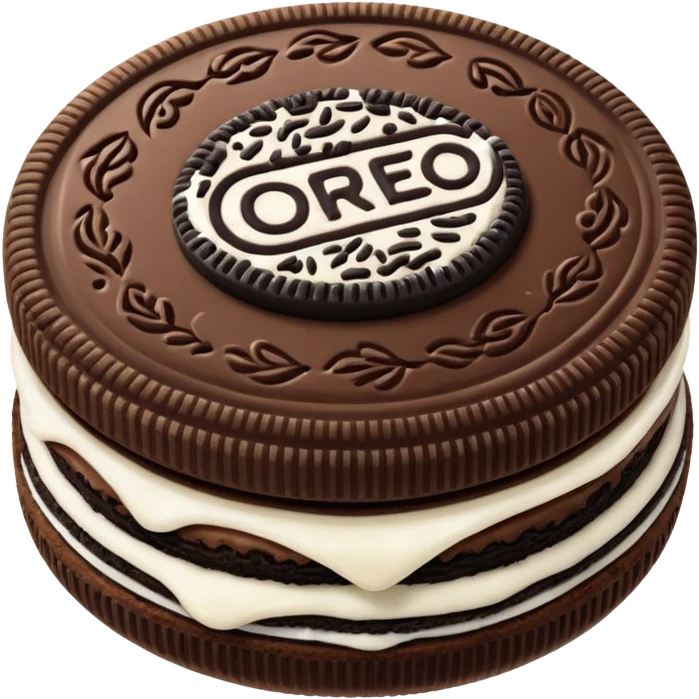 i want to create a emoji of one Oreo emoji