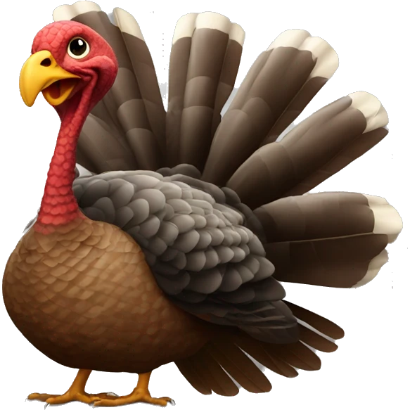 turkey plays the big bass emoji