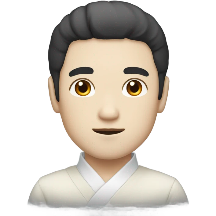 man from japan, white skin, black hair emoji