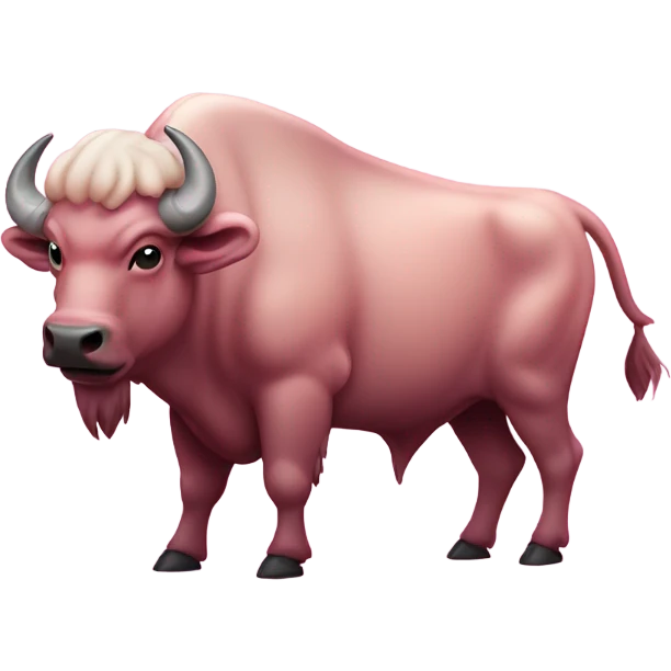 Pink buffalo  emoji
