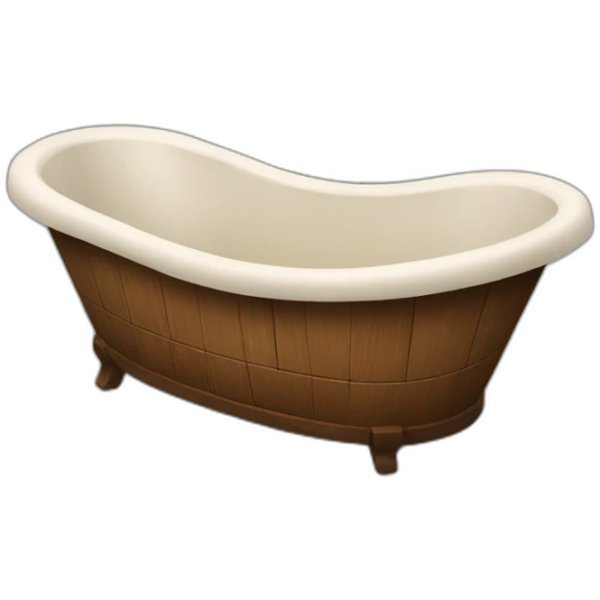 wooden bathtub emoji