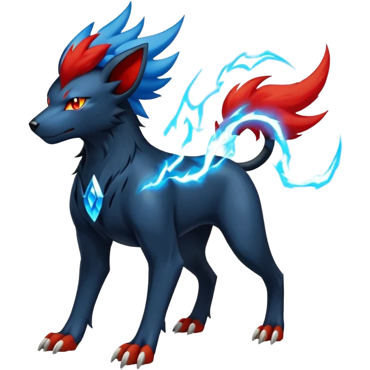 Luxray-Manectric-Houndoom-Pokémon-Fakémon-hybrid-creature emoji