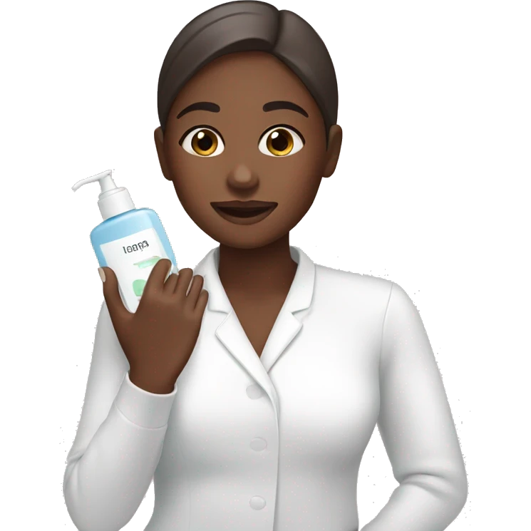 Girl doing skincare emoji