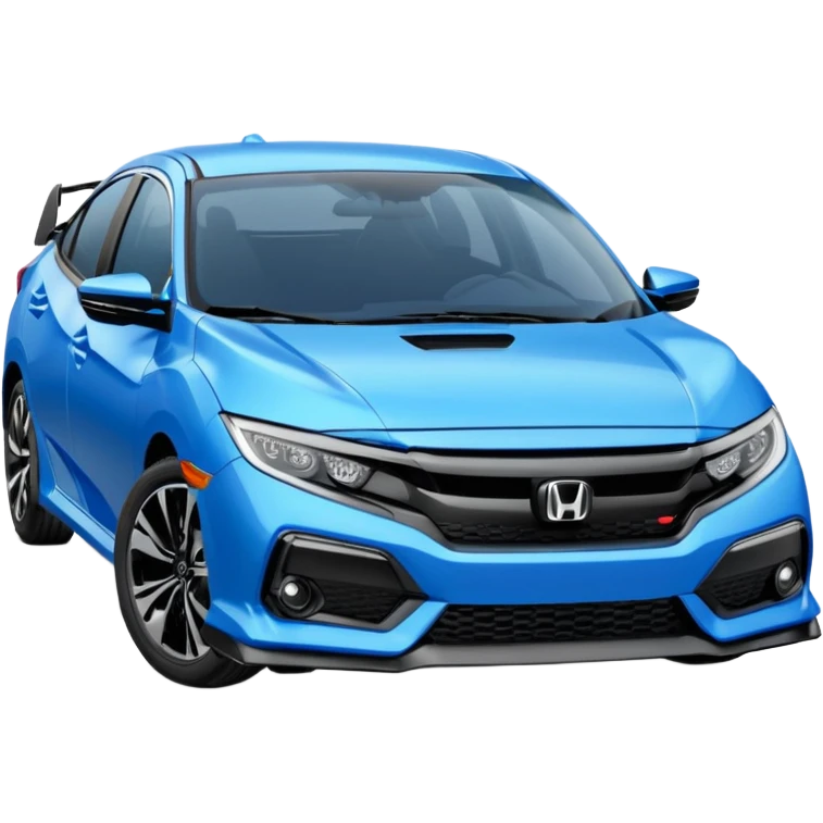 2023 honda civic blue with black hood emoji