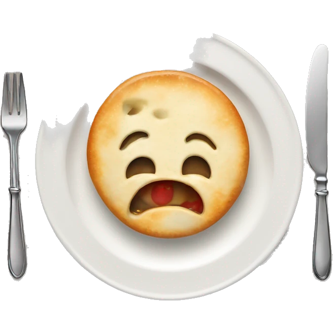 british food served in a toilet seat shaped plate emoji