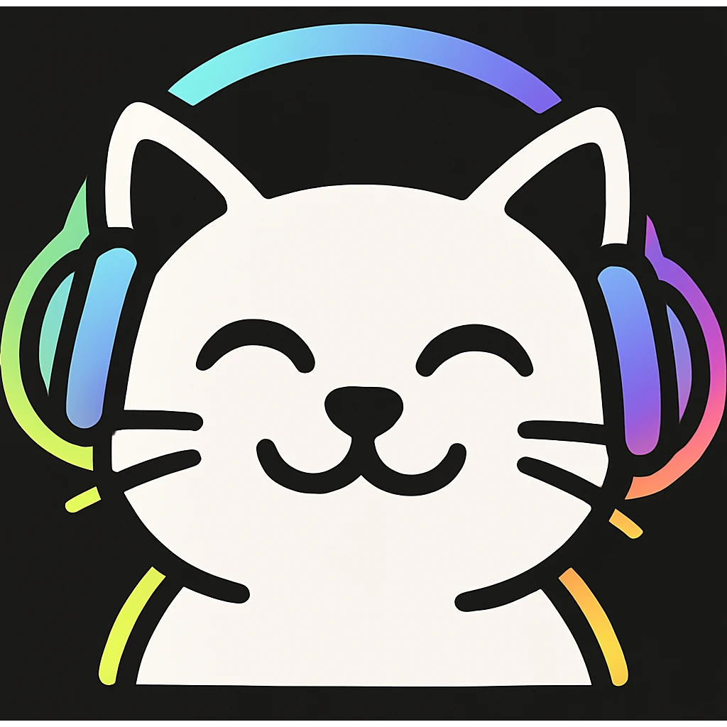 cat with headphone
 emoji