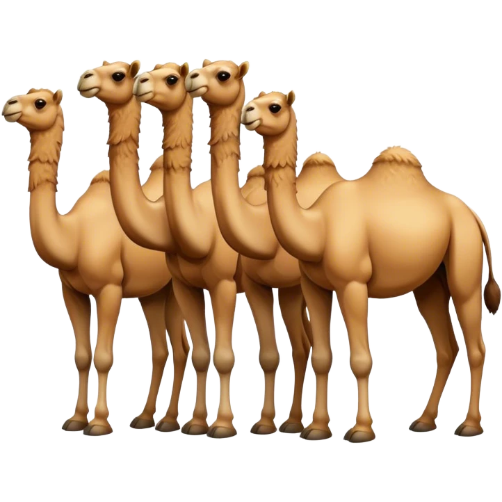 Multiple camels emoji emoji