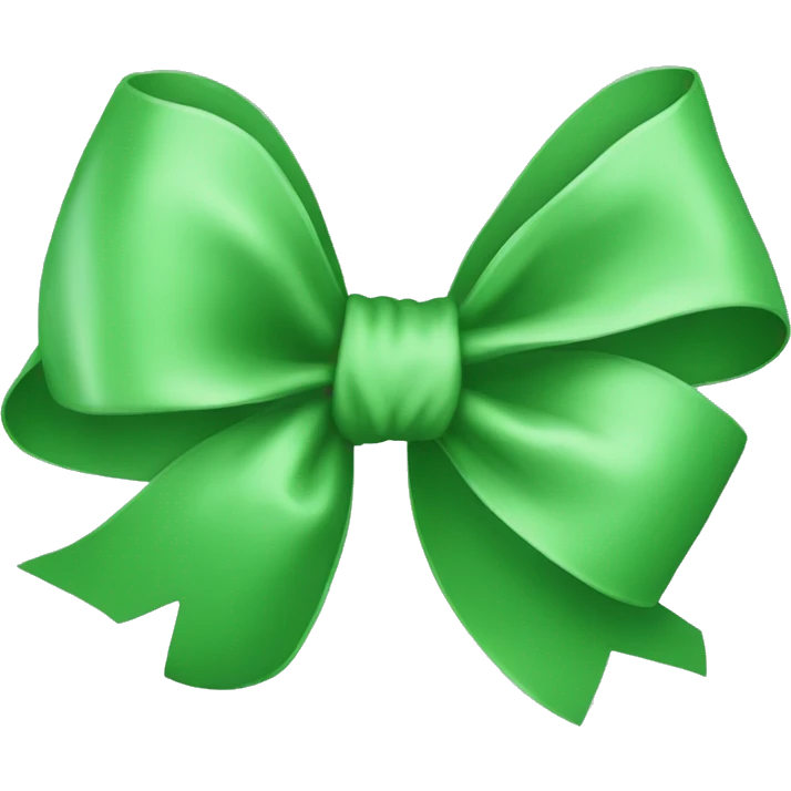 Green bow emoji