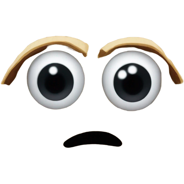 Cartoon Eyes kept open with matchsticks  emoji