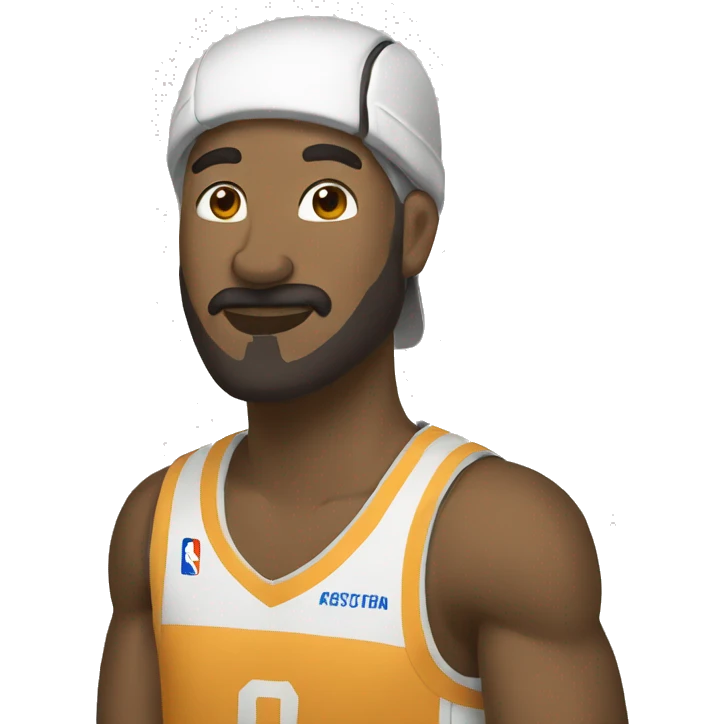  roux en tenue de basket emoji
