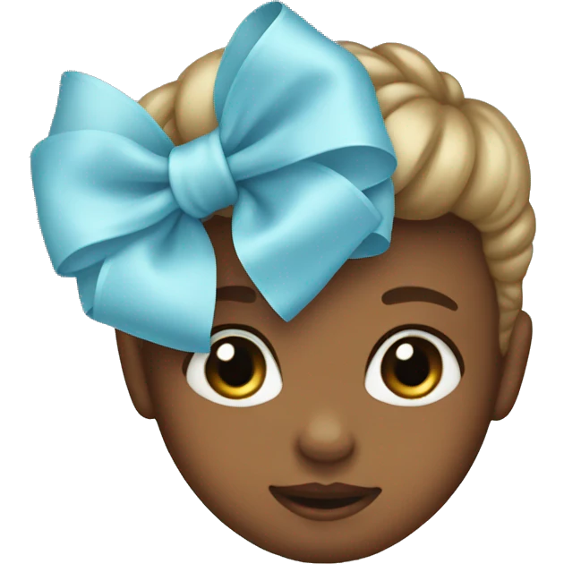 baby blue bow emoji