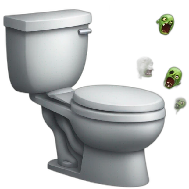 zombie toilet emoji