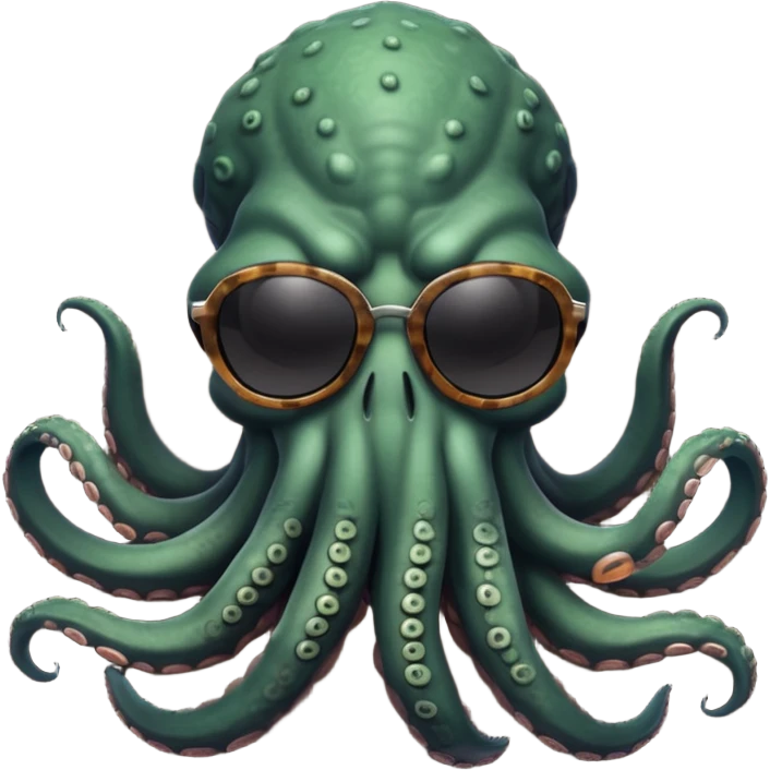 dark cthulhu wearing sunglasses emoji