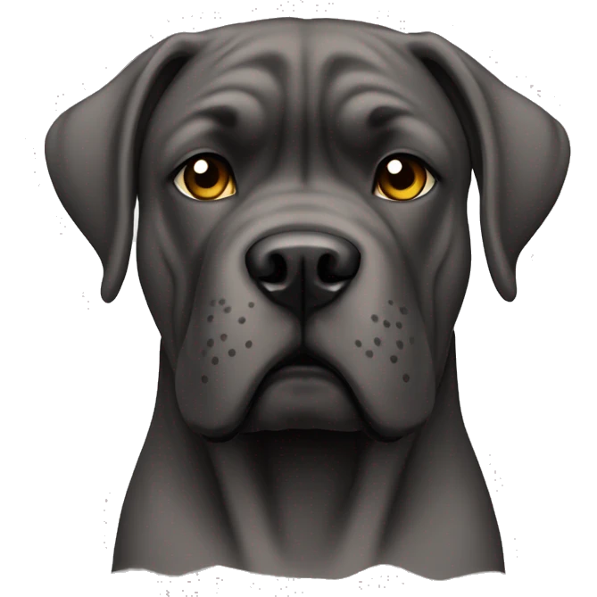 Cane corso with cropped ears emoji