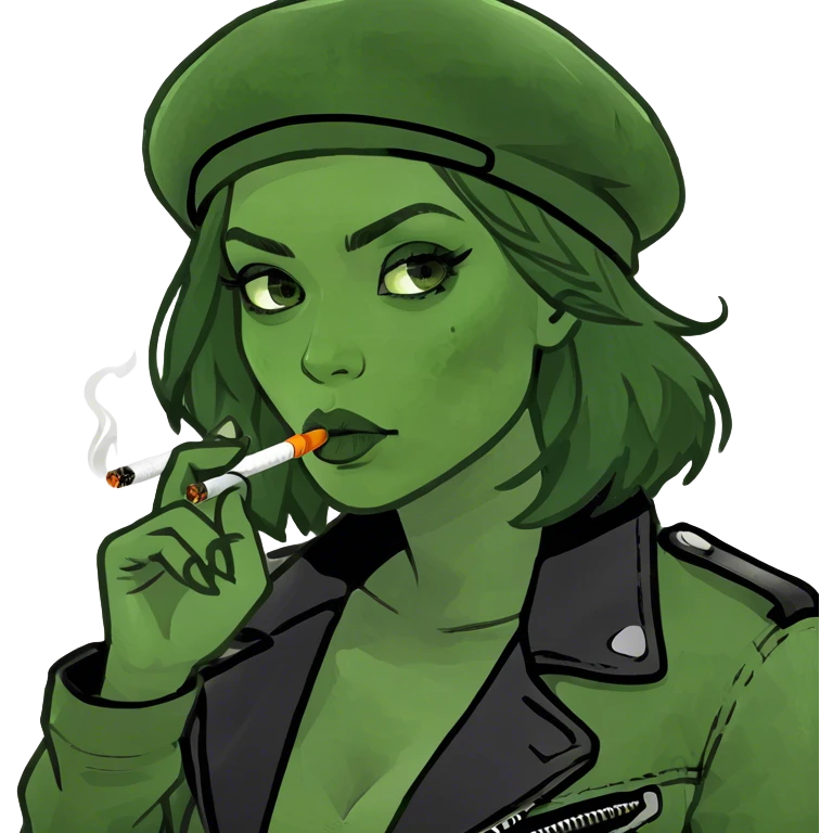 Girl smoking  emoji