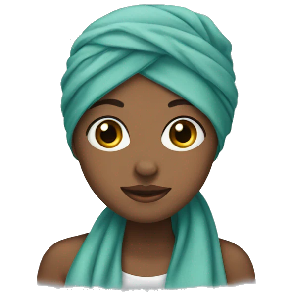 Girl wear a head scarf  emoji
