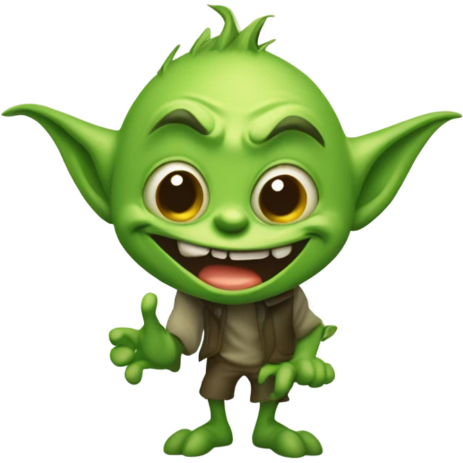 Goblin being naughty emoji