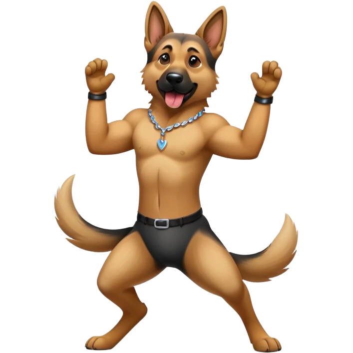 German Shepard dance emoji