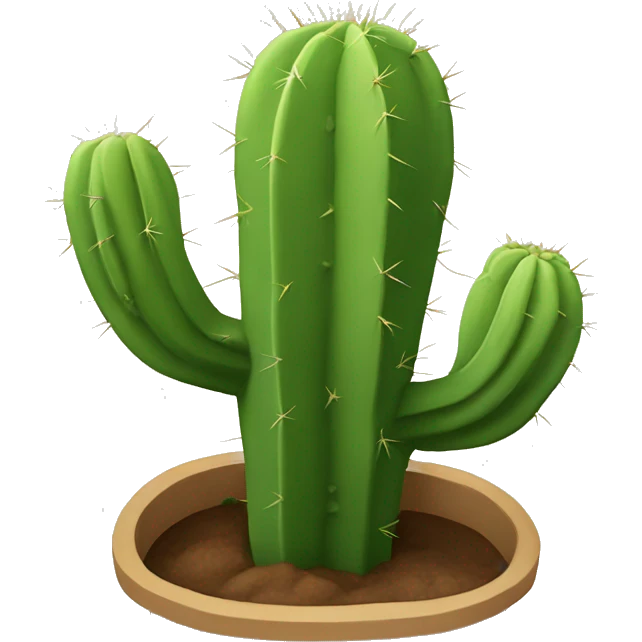 Cactus avec une tête de mort emoji