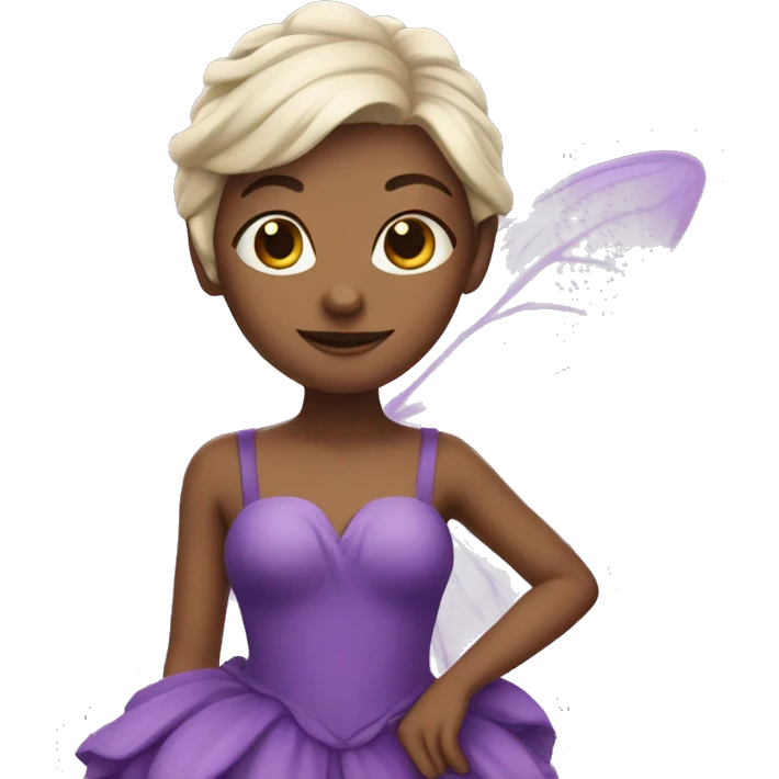 fairy with purple dress emoji