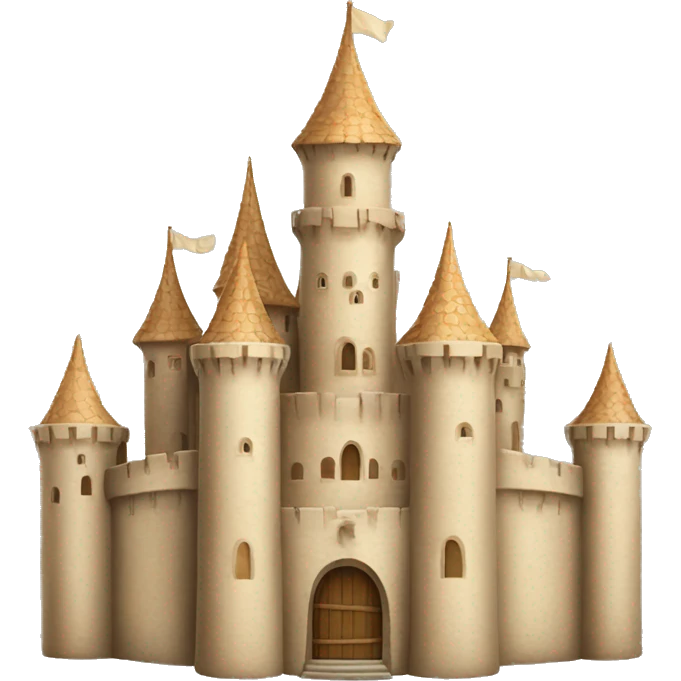 Beige Fantasy castle emoji