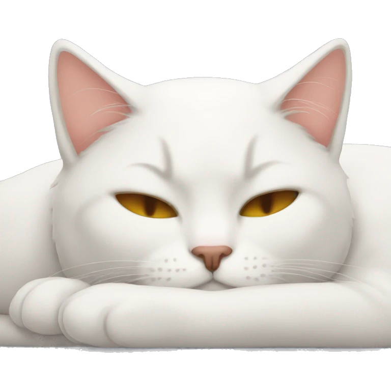 Cat sleeping emoji