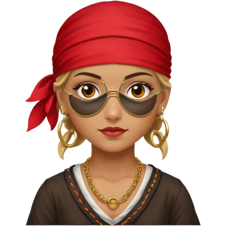 pirate girl emoji