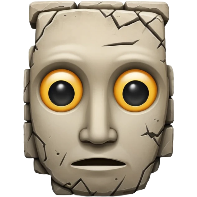 block with a face emoji