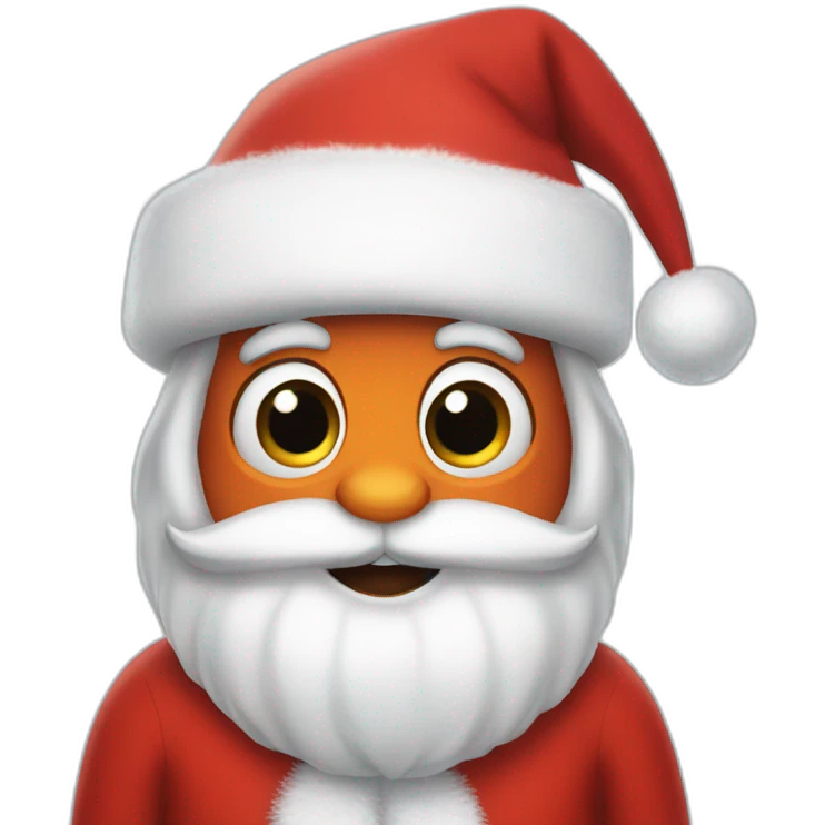 finding dory dressed as santa emoji