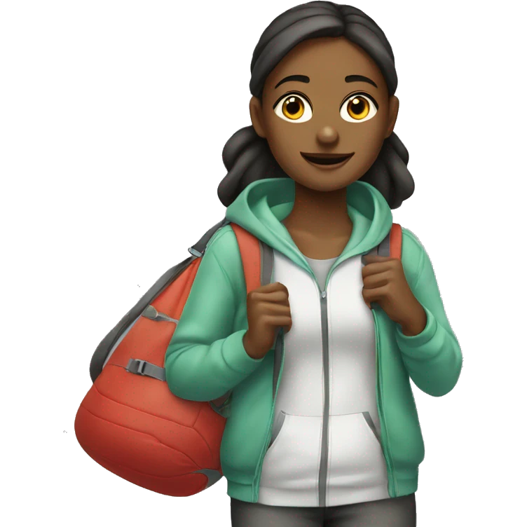 clean girl sports bag emoji