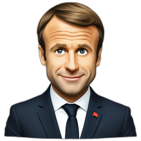 Emmanuel Macron sur ours emoji