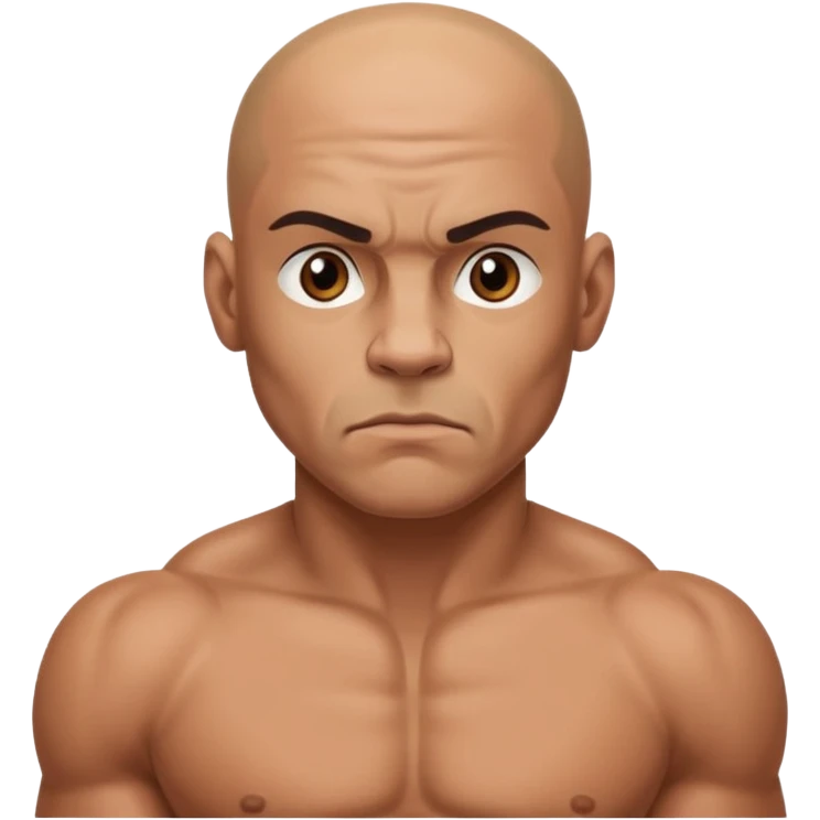  a boxer, balb head emoji