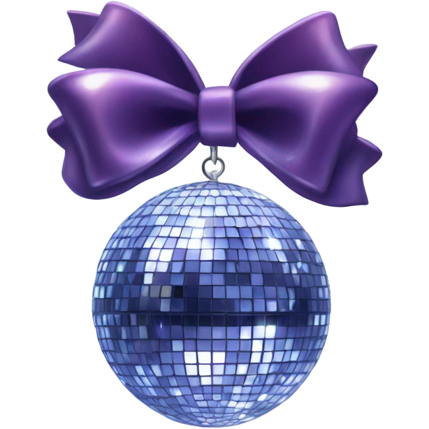 Bow disco ball emoji