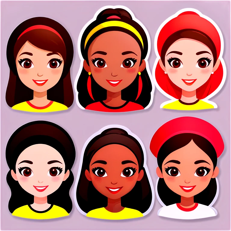 A group of women from every nationality  emoji
