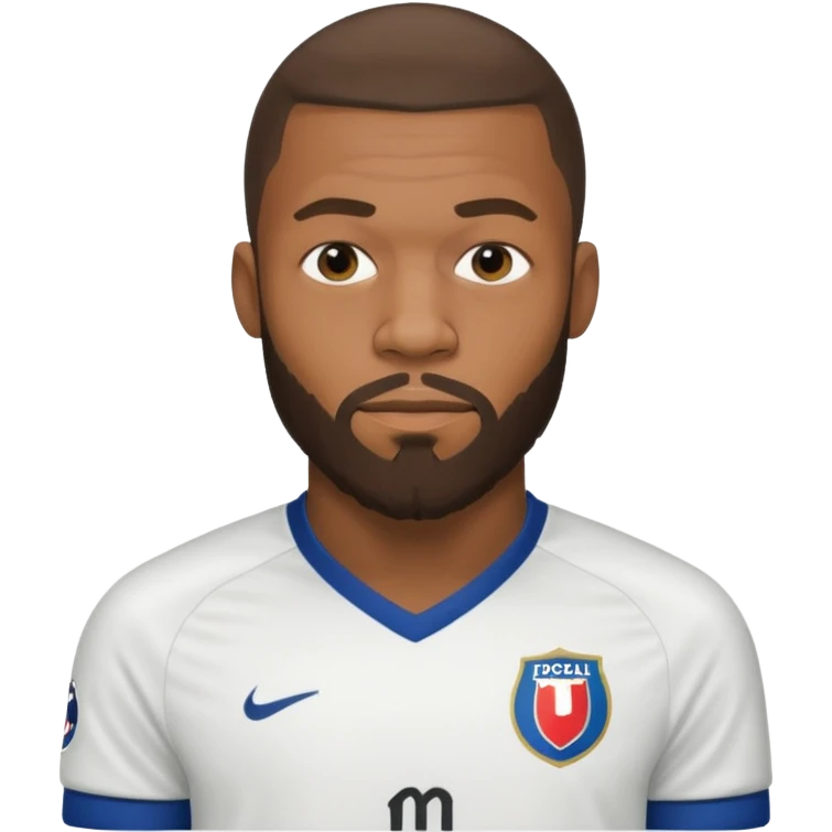 Mbappé dans une longue barbe  emoji