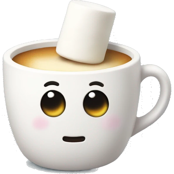 Marshmallow in the cup emoji