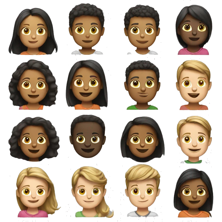 Create 5 emojis for class 5 student emoji