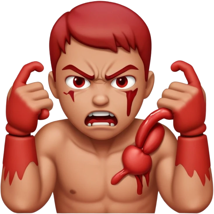 choking person mad emoji