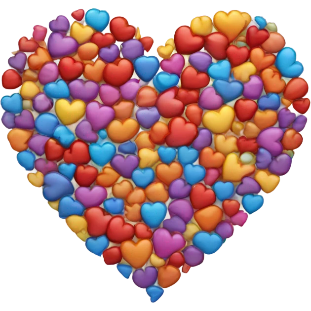 Plain Heart of all colours  emoji