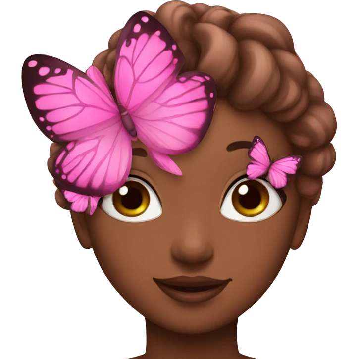 pink butterflies emoji