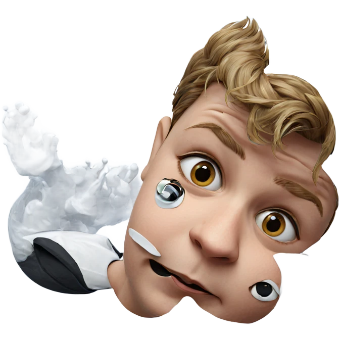 cloudy portrait of an artist emoji