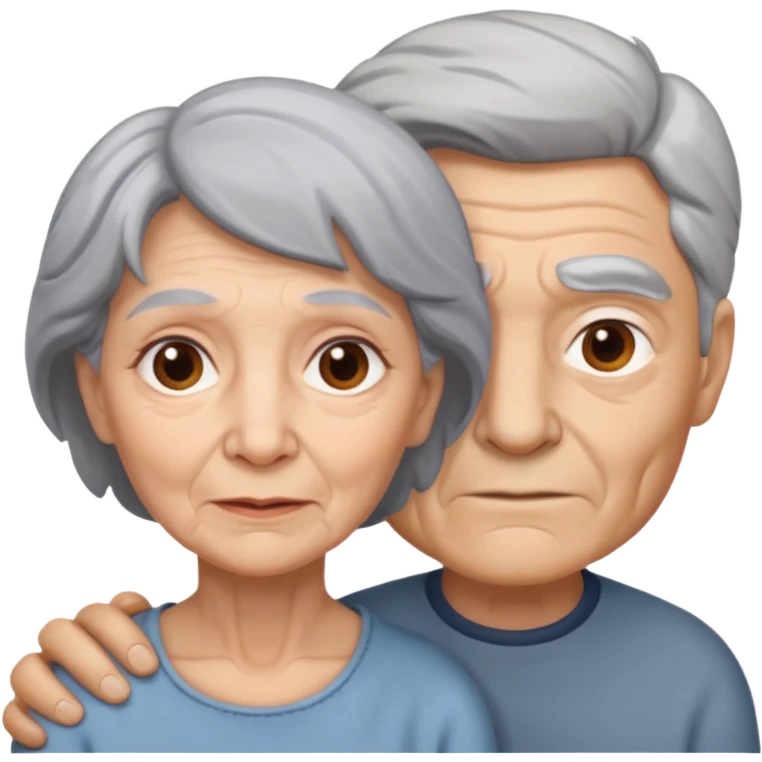 lo mismo que estas haciendo solo coloca alado de la abuela un hombre joven  emoji