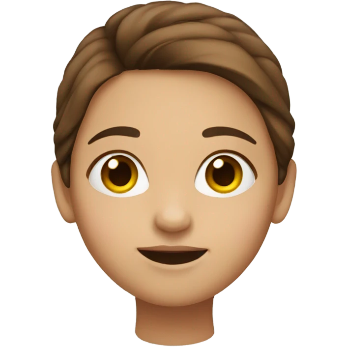 girl with brown hair  emoji