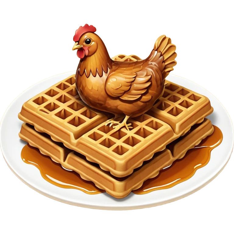 Chicken & waffles emoji