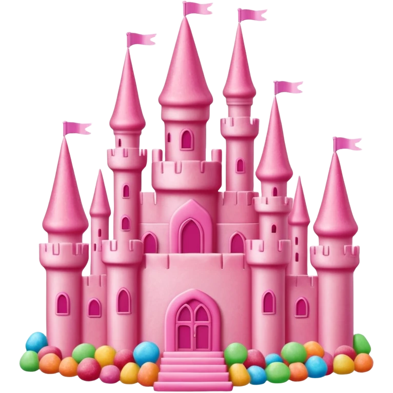 pink candy castle emoji