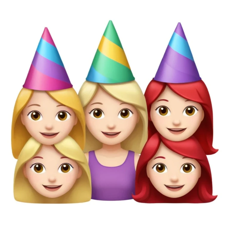 girls celebrating  emoji