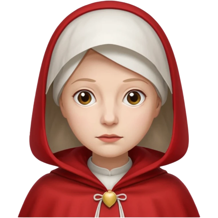 mujer de la portada de  el libro el cuento de la criada emoji